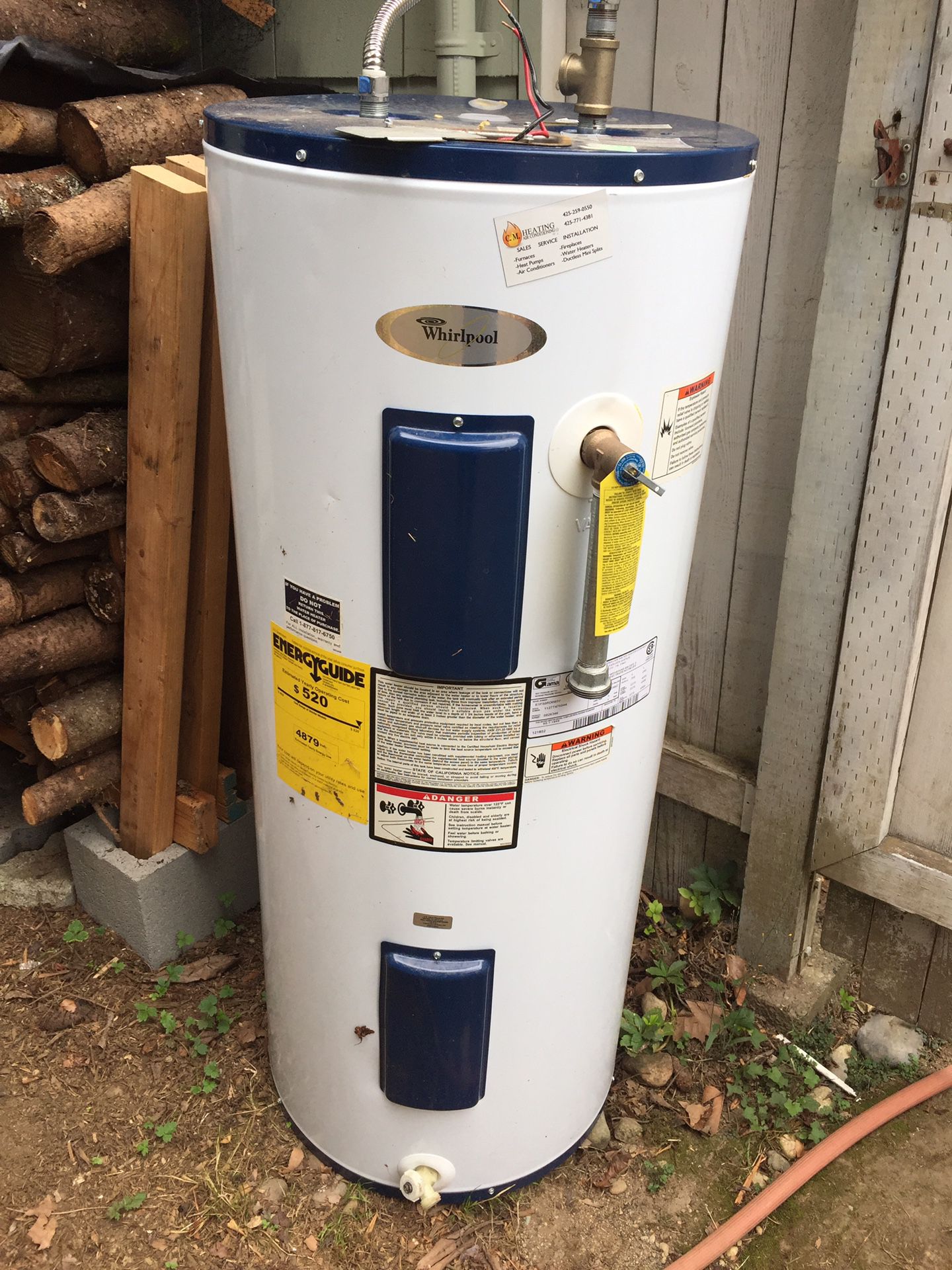 Hot water heater - electric