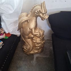 Golden Dragon Statue
