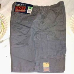 Men's Size 34 Outdoor Khakis Sport Hiking Shorts, Rugged Comfort 