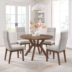 Kaelyn 5-piece Dining Table Set, Brown