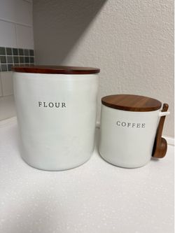 Hearth & Hand Stoneware Canisters