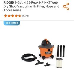 Rigid Shop Vac 