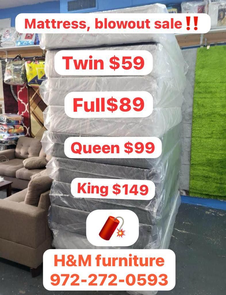 Mattress Sale Special Starting At $59. Come On In And Check Us Out .