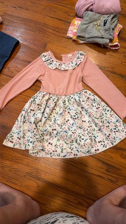 3T thin material long sleeve dress