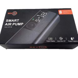 Smart Tire Air Pump Cordless Rechargeable Portable Compact Power Bank Flashlight