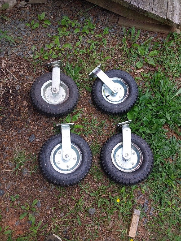 12 Inch Rubber Tired Casters