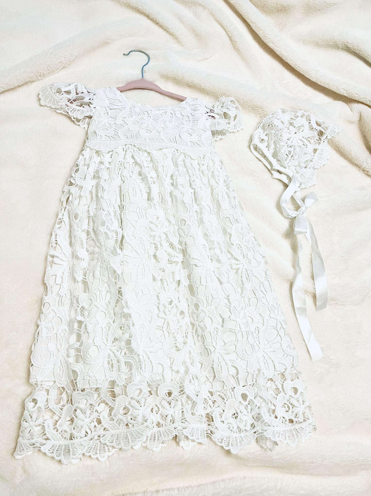 New Special Occasion Girl Dress With Bonnet