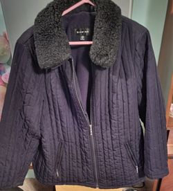2x Coat With Furlike Collar