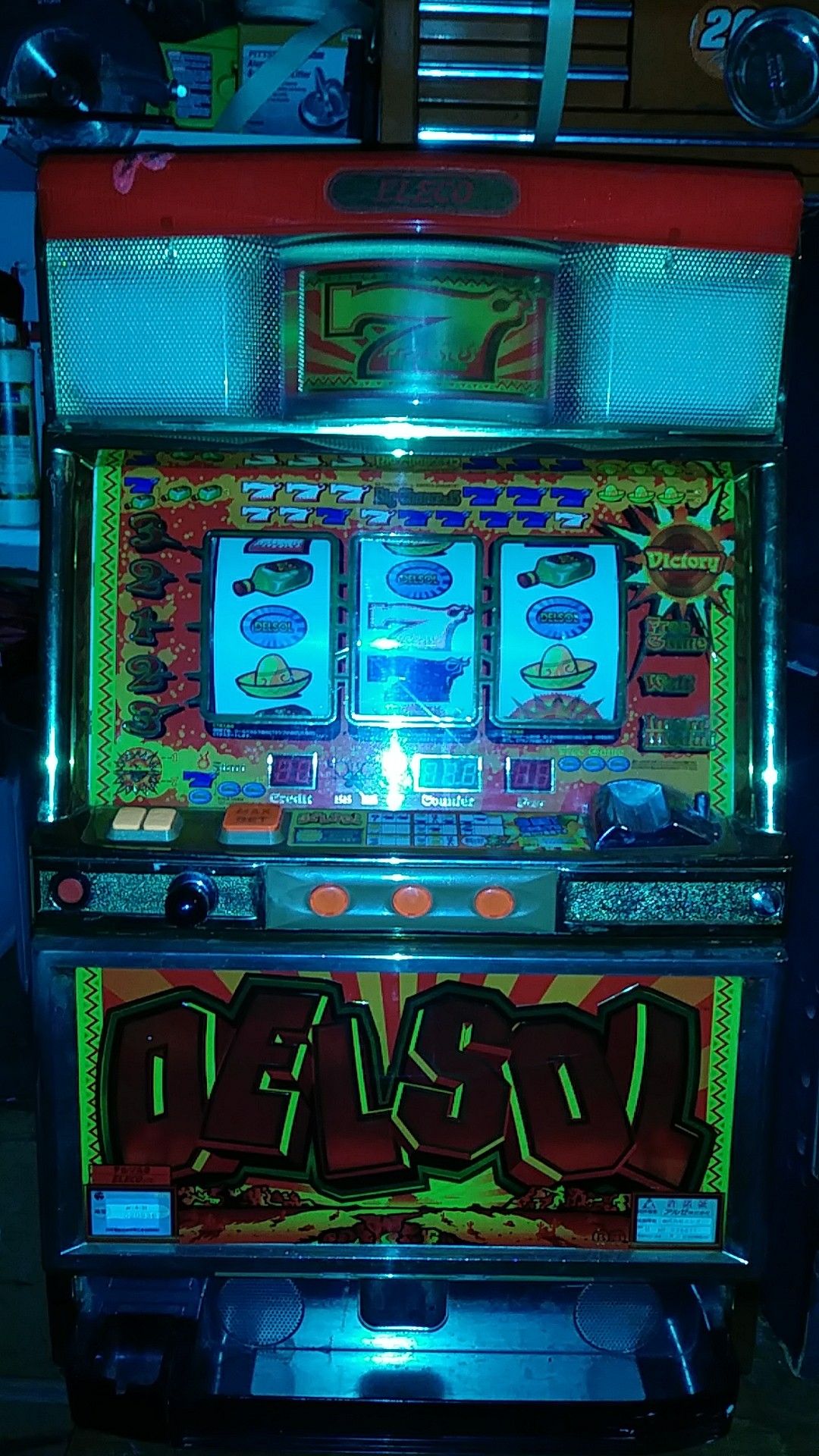 ***Pachislo Eleco Del Sol Japanese token Slot Machine***