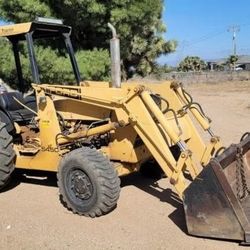 Ford 545C Front Loader Tractor With Rear Drag Gannon