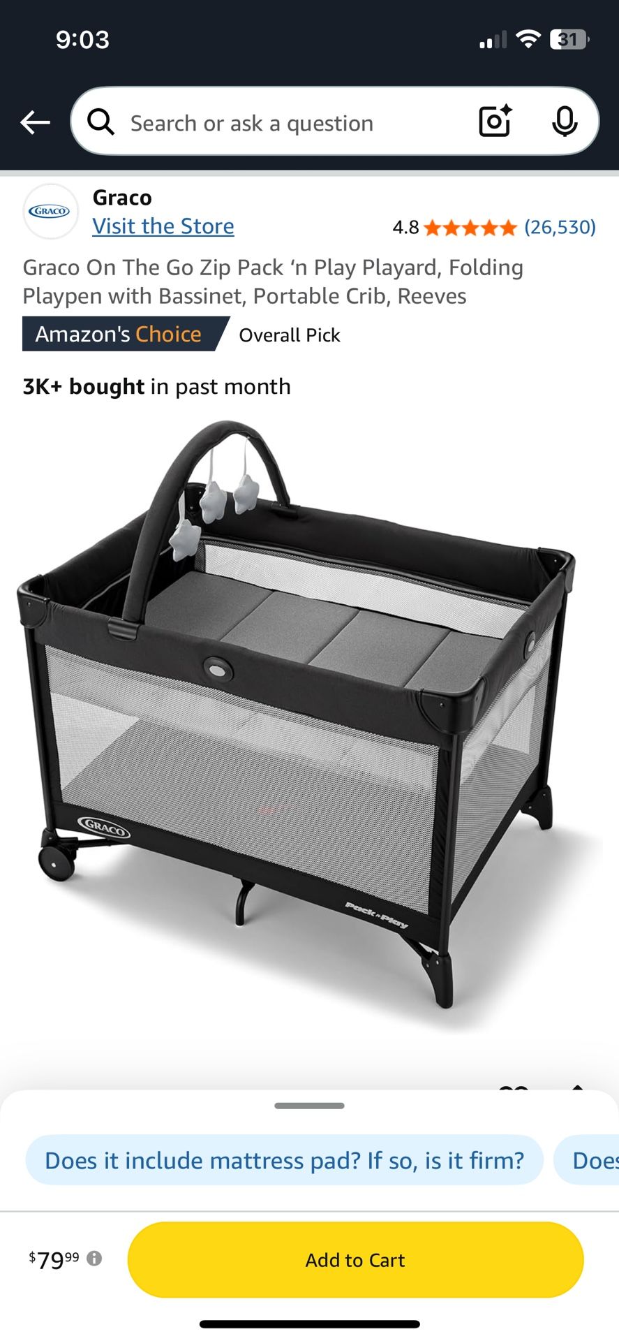 Graco Pack N Play With Bassinet