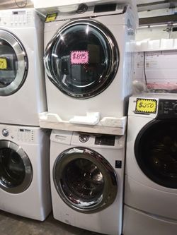 Samsung front load washer and dryer set working perfectly