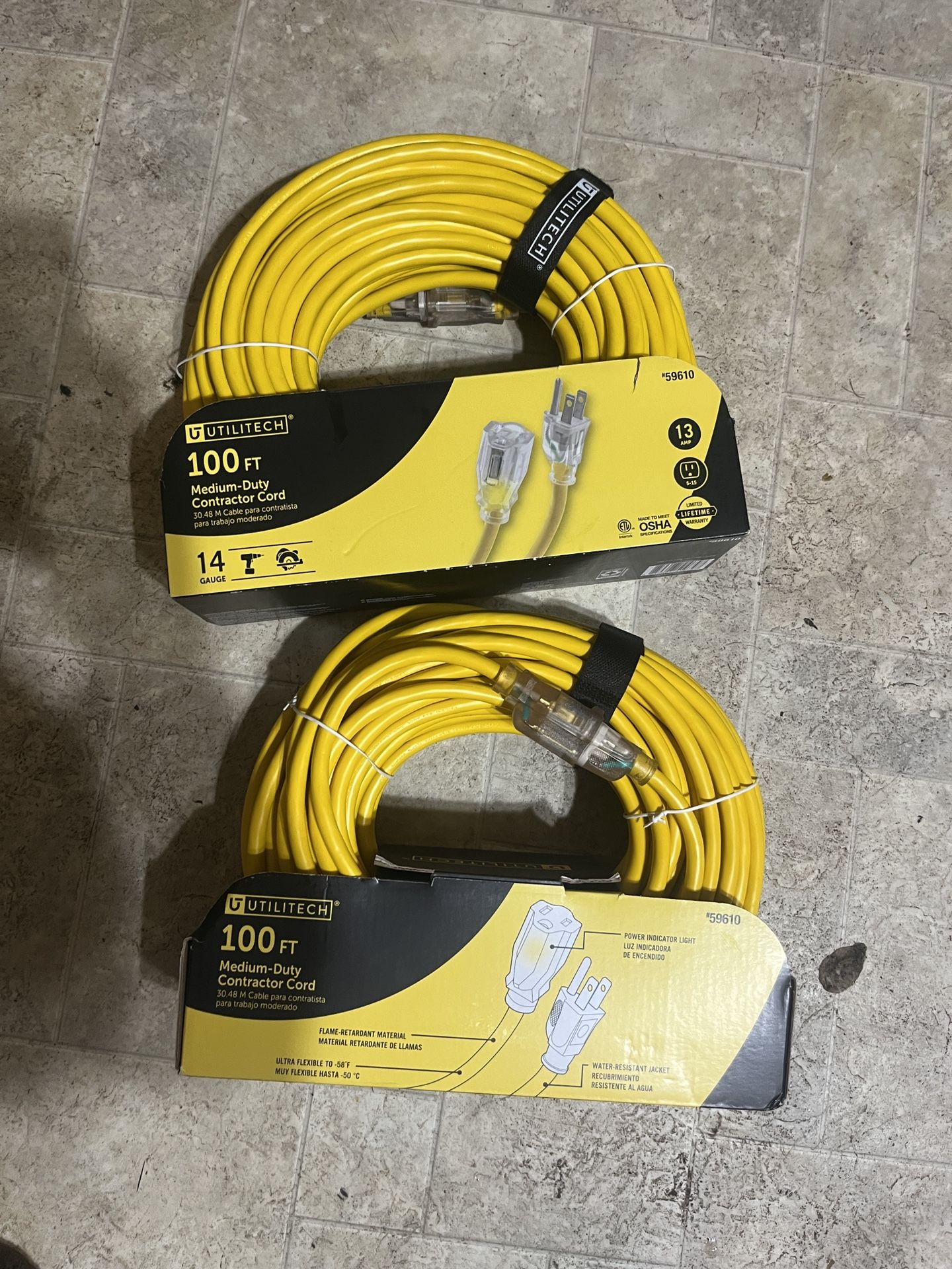 utilitech 100ft extension cords