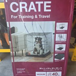 Medium Black Collapsable Pet Crate