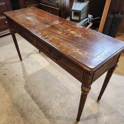 vintage Henredon sofa table