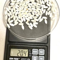 Lot Of 135 Mother Of Pearl Rice Beads