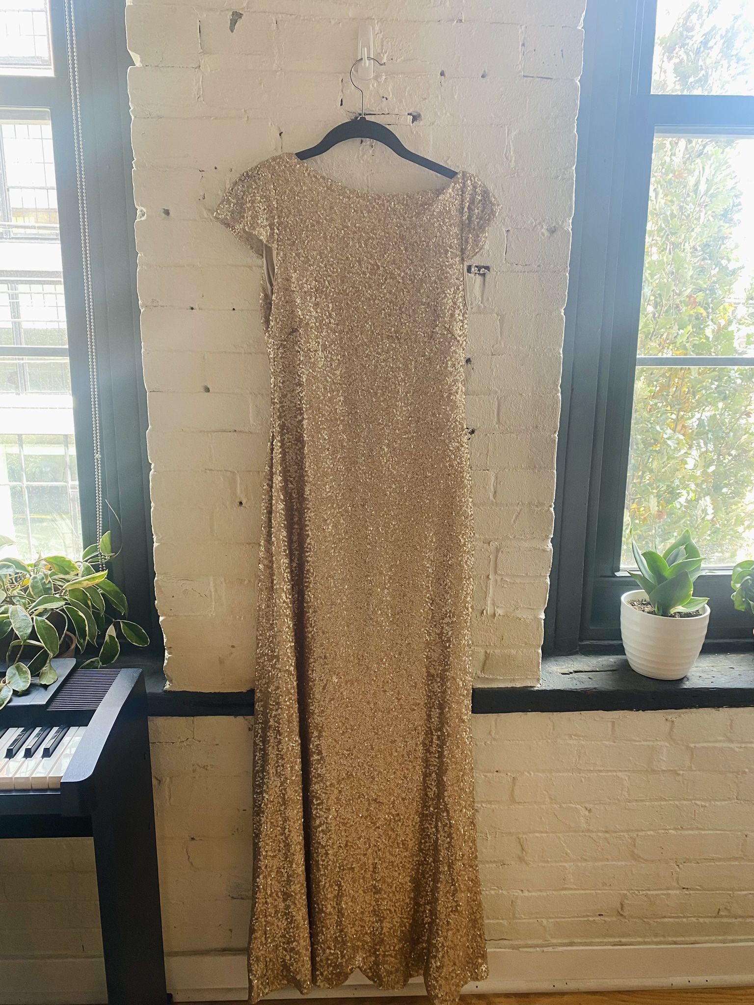 Women’s Gold Sequin Gown