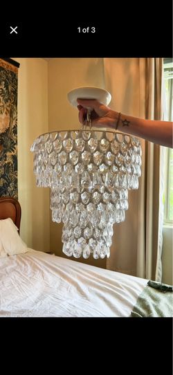Pottery Barn teardrop chandelier