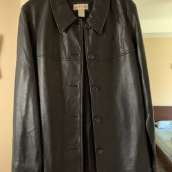 NEW Ladies Leather Coat