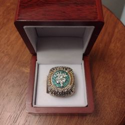 BRAND NEW!💯 HAND-MADE🖐️JAYSON TATUM BOSTON CELTICS☘️SIZE 9 MEN'S BASKETBALL🏀MEMORABILIA  RING w/BRAND NEW! HARDWOOD RING DISPLAY BOX!

