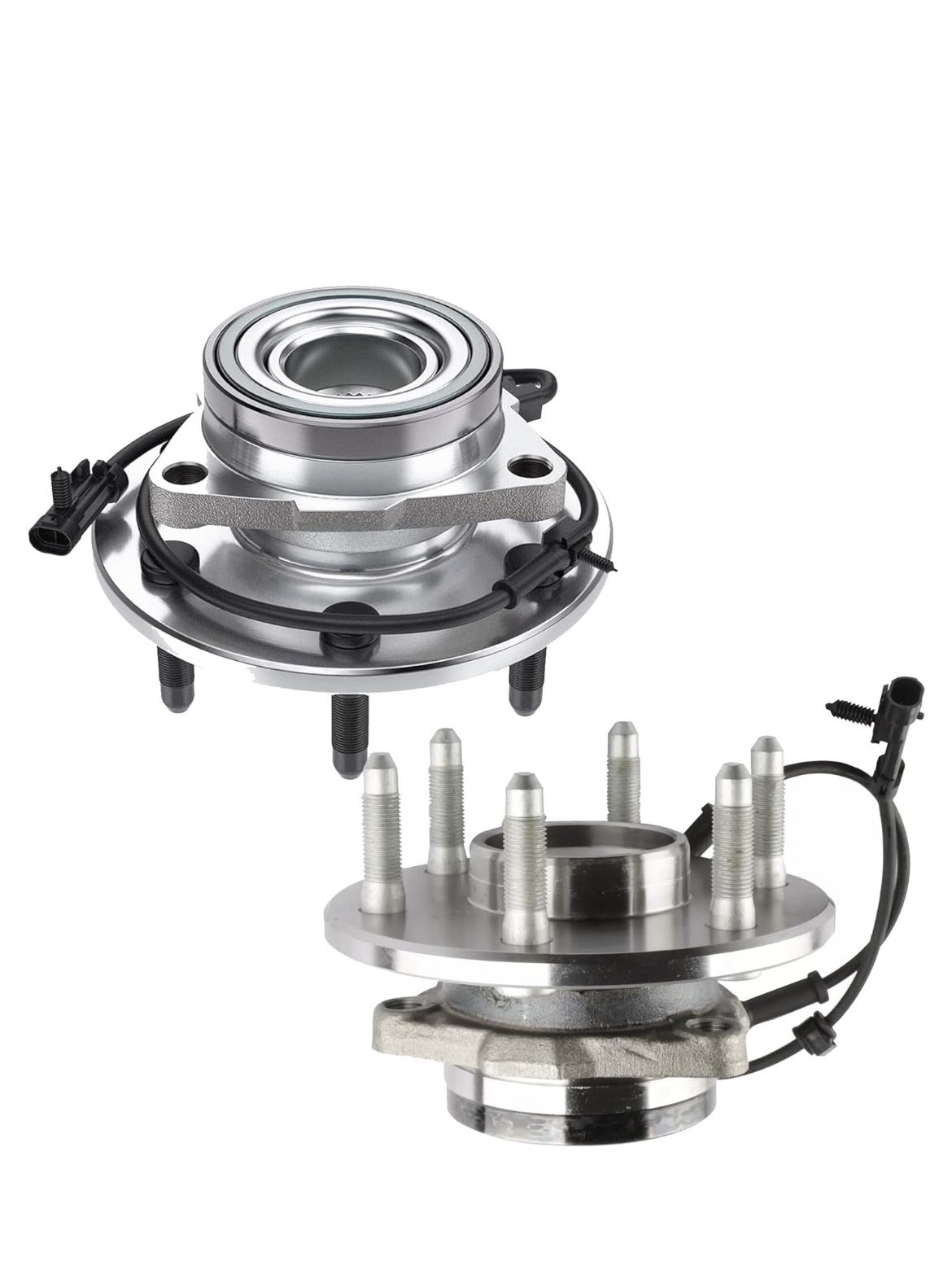 515036 Front Wheel Hub Bearing Assembly w/ABS Compatible for 1 Chevrolet Silverado 1500 4WD & GMC Sierra 1500 4WD Compatible with 00-06 GMC Yu