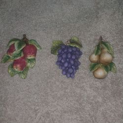 3 PRACAS DE FRUTAS DE HOME INTERIORS  COMO NUEVAS