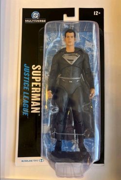 Superman Black Suit 7" figure Justice League McFarlane Toys, NEW!