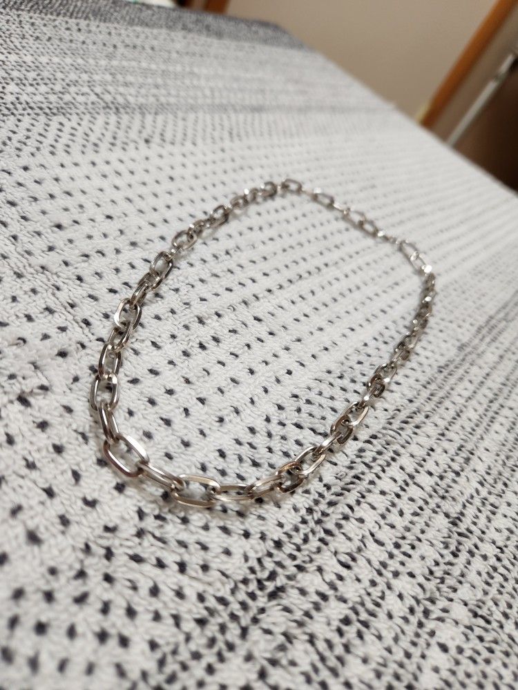 Silver Tone Choker