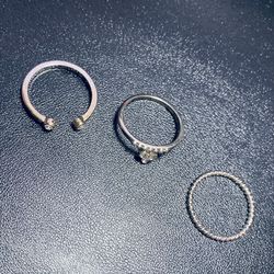 Rings Set Of Rings Cubic Zirconia Size 7 