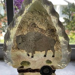 Vintage Antique Glass Buffalo Collectible 