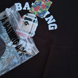 (Black Bape Shirt) Size Small