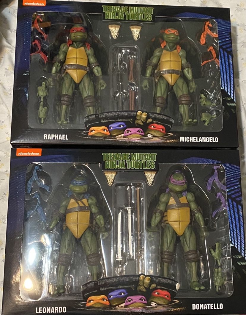 NECA Teenager Mutant Ninja Turtles 2 Packs