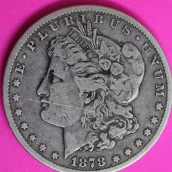 1878 CC  Carson City Morgan Silver Dollar And 1948 Franklin Half.