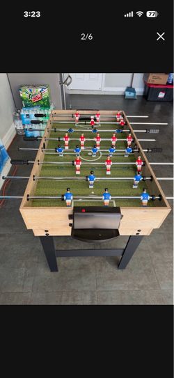 Foosball Table with Players