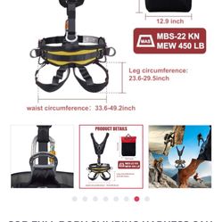 Rope Access Full Body Harness 