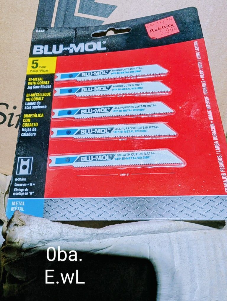 Blue Mol Heavy Duty Bi-metal Jigsaw Blades