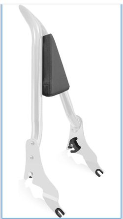 Detachable Sissy Bar Passenger Backrest 22" Inch Rear Pad Fit for Harley Touring Models 2009-2025 Road King Ultra CVO Limited Street Glide Road
