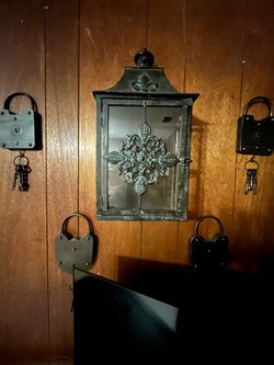 Antique Gothic Lantern/ Lock&Keys