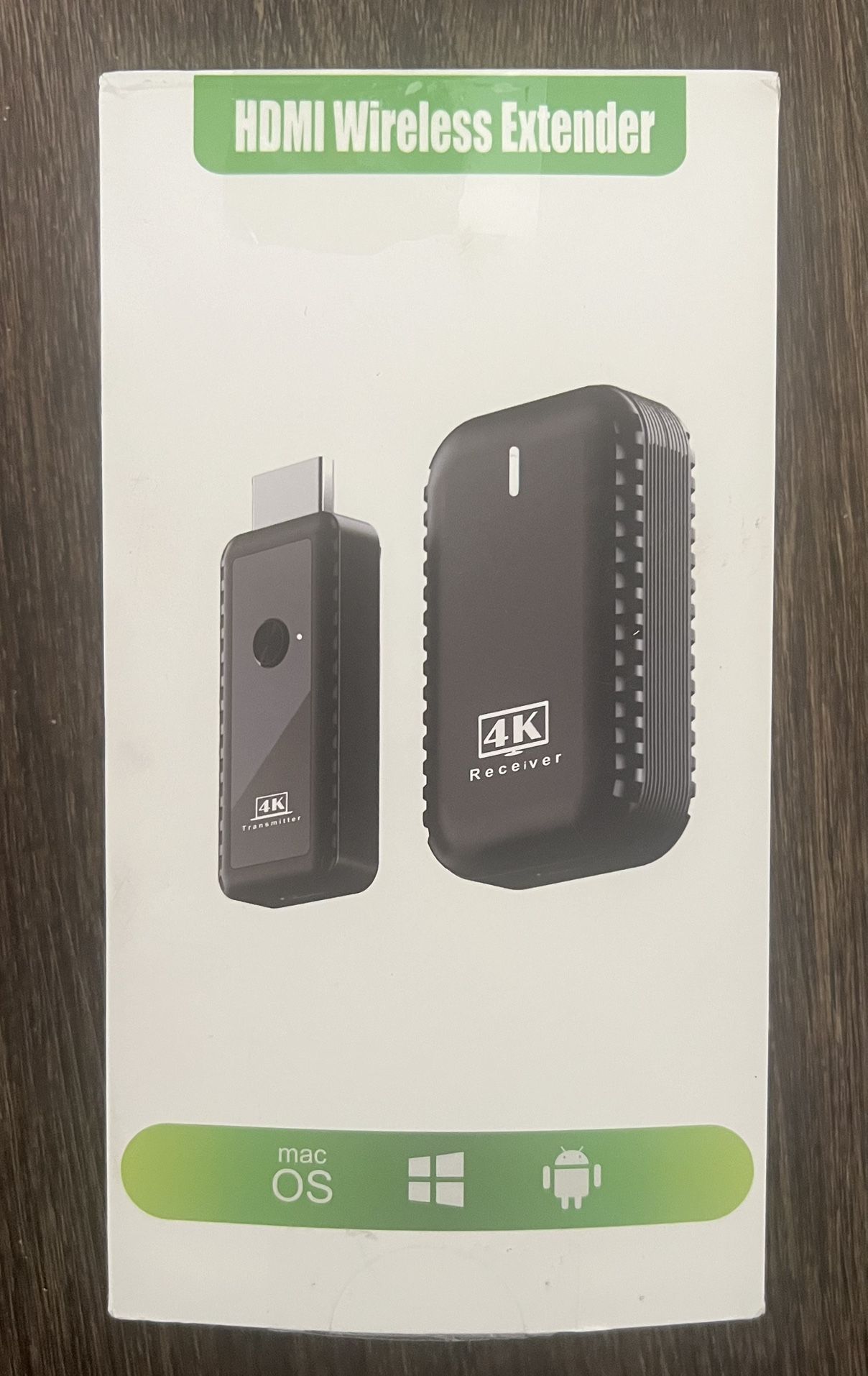 4K Wireless HDMI Transmitter and Receiver, HDMI Wireless Extender, Plug & Play