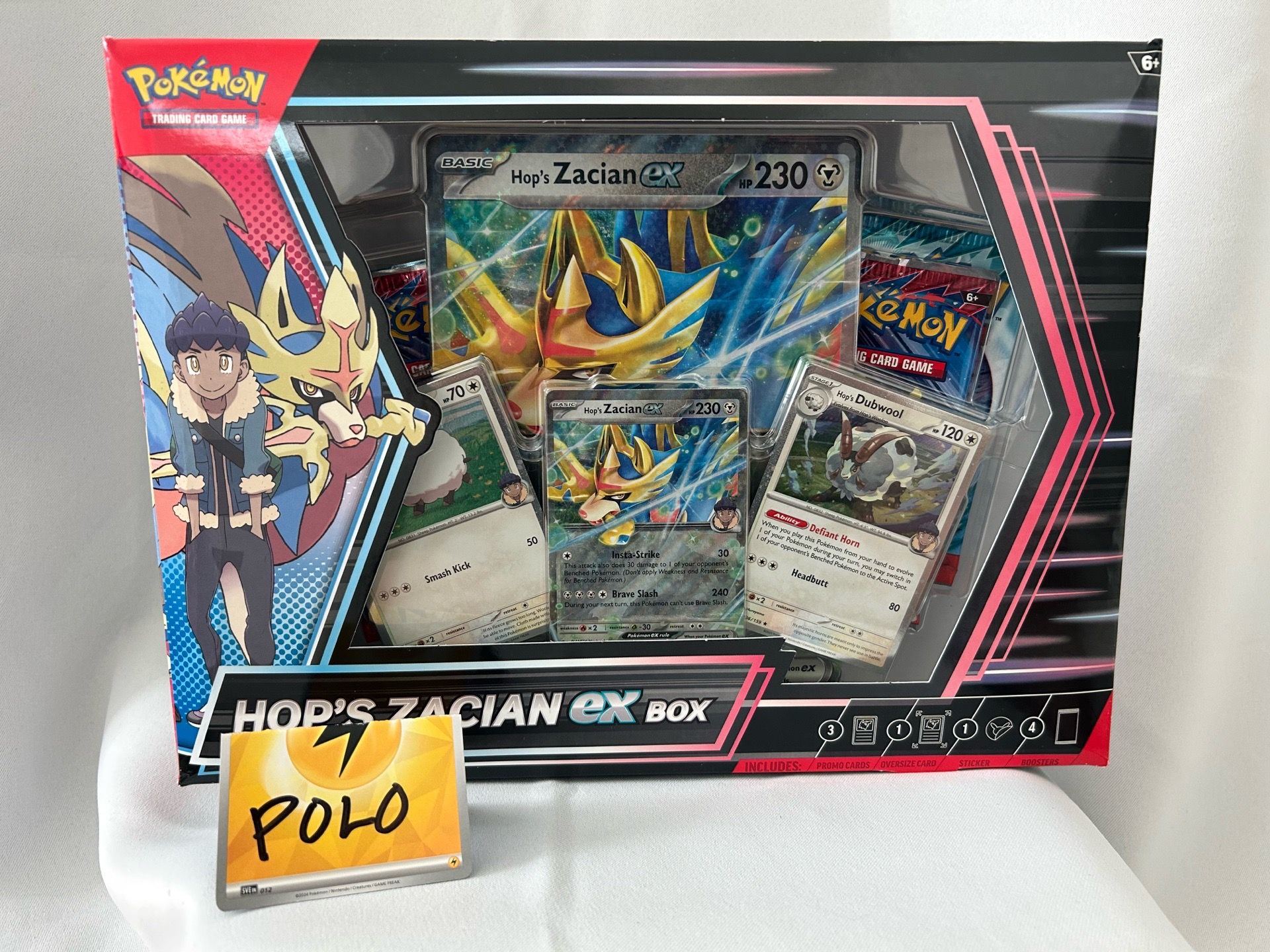 Pokemon Journey Together Hop’s Zacian ex Box Sealed