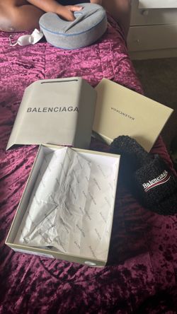 Balenciaga slides black size 8.5