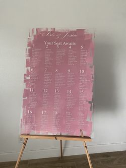 Seating Charts - Weddings, Quinceañeras, Etc