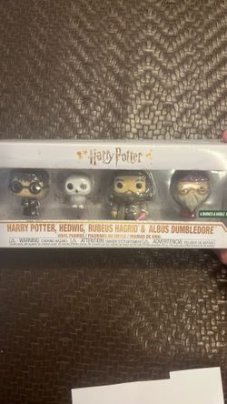 Funko Harry Potter, Hedwig, Rubeus Hagrid & Albus Dumbledore - 4 Pack