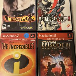 Play station 2 PS2 video games Metal gear Devil May cry