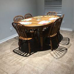 Whole Breakfast Table Set With 6 Chairs 