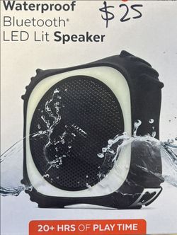 Waterproof Bluetooth LED Lit Speaker Eco X Gear