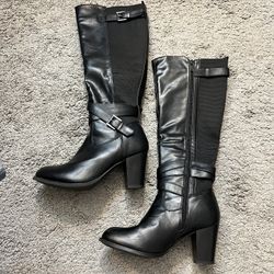 Black Tall Boots With Heels