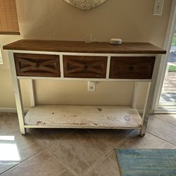 Console table with drawers