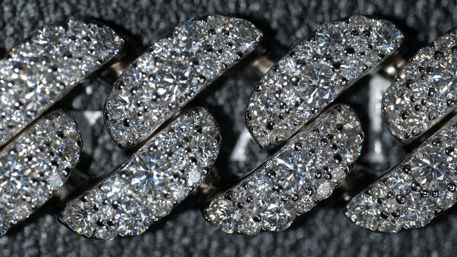 Brand New 15mm Mosaic Moissanite Cuban Link Bracelet 