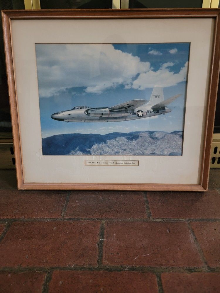 Airforce B-45 Tornado/North American
Aviation Inc.Framed 16" x 18"